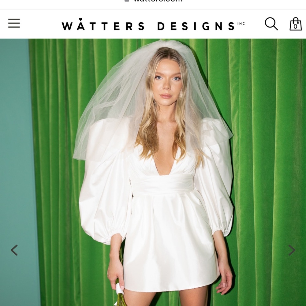 ByWatters White wedding or reception dress. Worn one night for a few hours